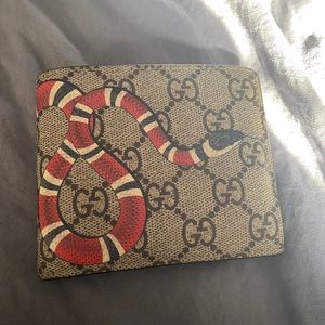 Kingsnake print GG Supreme wallet